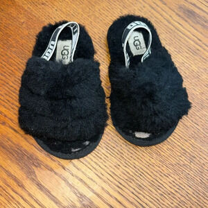 Ugg baby house shoes black size 6